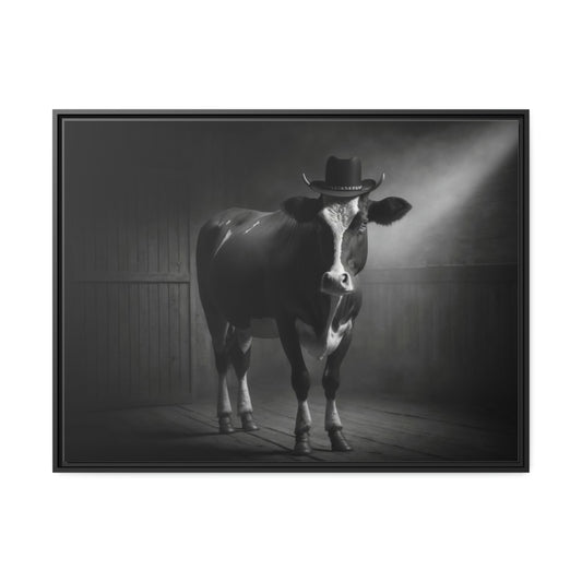 Cow in a Top Hat / Canvas Wrap